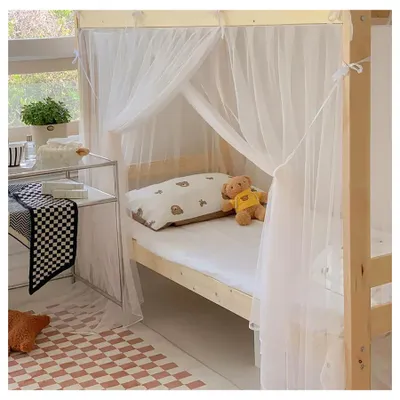 Imagen del producto de Mosquitera para cama, toldo sencillo para camas superpuestas