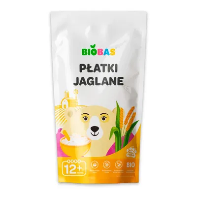 Zdjęcie produktu dla Płatki JaglaneEkologiczne Bezmleczne Bez Cukru Dla Dzieci 220g / BIOBAS