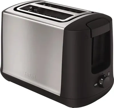Obrázok produktu pre Tefal TT340830, 2 krajcov, Čierna, Nerezová oceľ, Nerezová oceľ, Tlačidlá, Otočné, 850 W