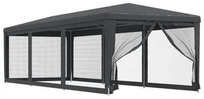 Image de Tente de fête, en plastique durable, conception résistante aux intempéries, couleur GRIS