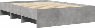 Produktbild von Bettgestell Betongrau 120x190 cm Holzwerkstoff