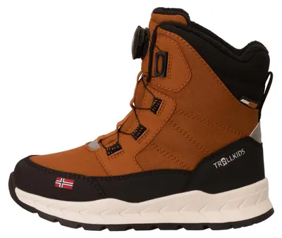 Produktbild von TROLLKIDS Torvik wasserdichte Kinder Winter Stiefel mit Fleece Futter braun EU 36
