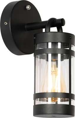 Produktbild von Außenwandleuchte Schwarz IP44 Hell Dunkel Sensor Ruben