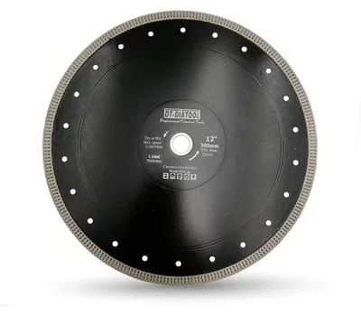 Productafbeelding van Diamantzaagblad 300 mm x 25,4 mm/20 mm, type Mesh Turbo, geschikt voor porselein, tegels, marmer, keramiek en graniet
