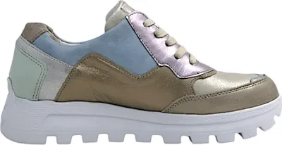 Imagen del producto de Zapatos de mujer Waldläufer Ajala, tipo botín con cordones, de varios colores, para uso casual