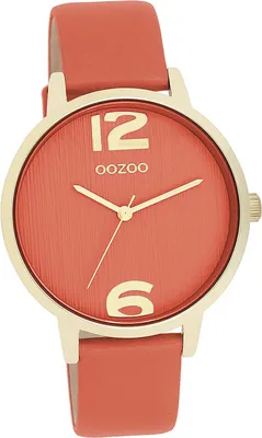 Image de Oozoo cuir femme montre analogique à quartz bracelet orange Timepieces D2UOC11341