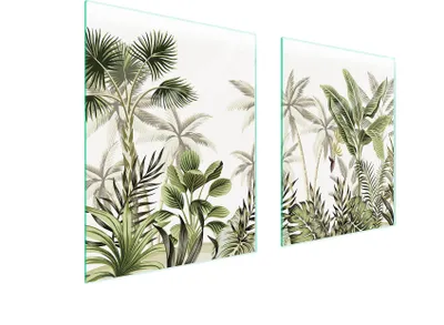 Image de Plaque De Protection En Verre Pour Herd 85X52 Feuilles