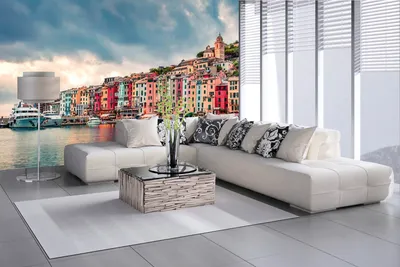 Produktbild von Vlies Fototapete STADT PORTOVENERE 375 x 250 cm (inkl. Kleister) - Vlies Tapete, Wandtapete, Wandbilder - Tapete für Wohnzimmer Schlafzimmer, Büro, Küche - Montagefertig