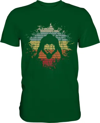 Produktbild von Retro American Football T-Shirt – Bottle Green / L