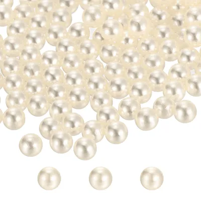 2600 cremeweiße ABS-Perlen 6 mm, 300 g, Vasenfüllung