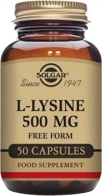 Produktbild von L-Lysin Solgar 500 mg (50 Kapseln)
