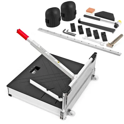 Produktbild von BAUTEC XXL-Laminatschneider 630mm Schnittbreite » Modell IV » mit Telekopbügel und Rollen » inkl. 2 Klingen & Verlegeset