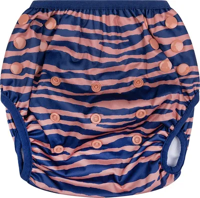 Zdjęcie produktu dla Pieluszka do pływania Swim Essentials – niebiesko-pomarańczowa – w żywe paski