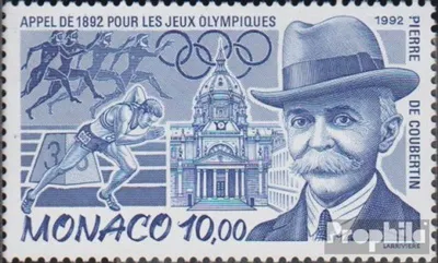 Produktbild von Briefmarken Monaco 1992 Mi 2098 (kompl.Ausg.) postfrisch Pierre de Coubertin