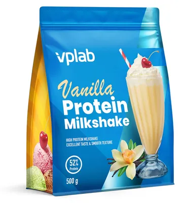 Produktbild von VPLab Protein Milchshake 500 g 16 Portionen Vanille Molkenproteinkonzentrat