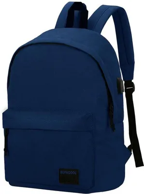 Produktbild von Leichter Laptop-Rucksack - Freizeitrucksack - USB-Ladeanschluss - Marineblau - Sportrucksack - geeignet für den täglichen Gebrauch - 17 Zoll