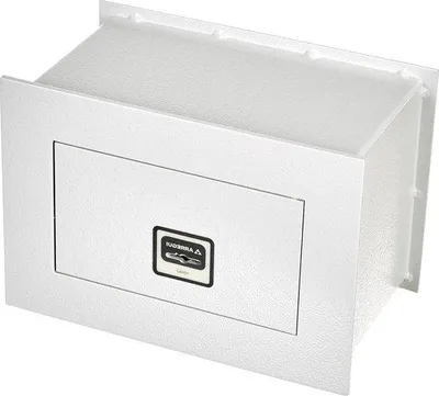 Produktbild von Famanu Wandtresor 6 mm mit Doppelbartschloss - 18x26x15 cm - 4L - hellgrau