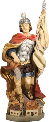Produktbild von FADEDA Hlg. Florian  / Höhe:50 cm / handbemalt / detailgetreue Krippen Figuren - Weihnachten Tisch Dekoration Krippe Zubehör