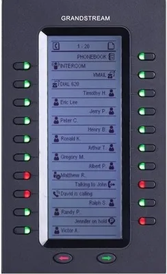 Produktbild von Grandstream Networks GXP2200EXT, Schwarz, 20 Tasten, GXP2140, GXP2170 and GXV3240, 206 x 117 x 32 mm, 380 g