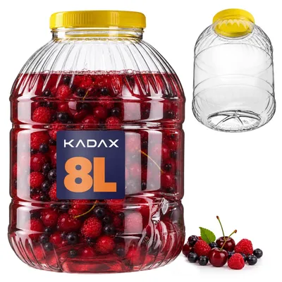 Immagine prodotto di Contenitore in plastica KADAX per animali domestici, capacità 8 litri, per alimenti, infrangibile, con