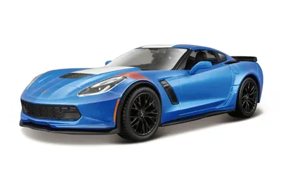 Productafbeelding van Maisto Corvette Grand Sport 2017, schaal 1:24, blauw metallic