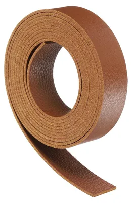 Lederstreifen, 2 m x 20 mm x 1,3 mm, braun, weich, für DIY