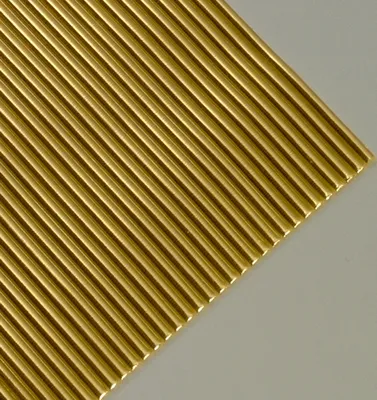 Produktbild von Wachsstreifen, rund, gold glänzend, 10 Stk 200 x 2 mm