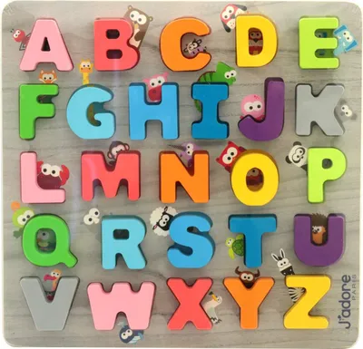 Image de J'adore le puzzle en bois ABC pour apprendre l'alphabet en anglais