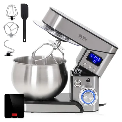 Produktbild von Camry CR4223B Knetmaschine Küchenmaschine, 5L Edelstahlschüssel, 6 Geschwindigkeiten + Pulse