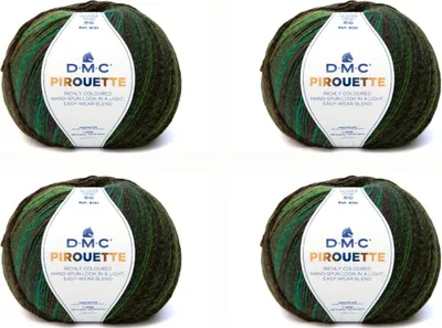 Imagen del producto de 4 ovillos de hilo DMC Pirouette: suave y fácil de cuidar, hecho de 100% acrílico (color 845)