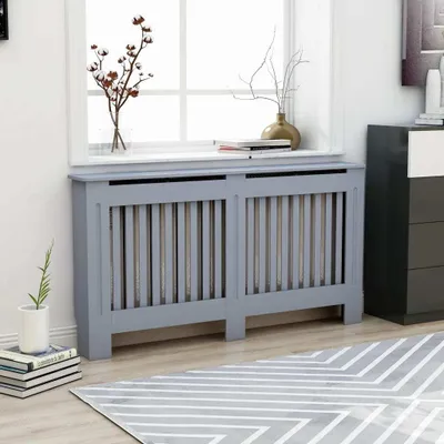 Produktbild von Heizkörperverkleidung Anthrazit 152 x 19 x 81 cm MDF , Klima- & Heizgeräte Zubehör Design 2024