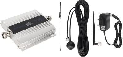 Zdjęcie produktu dla Wzmacniacz sygnału telefonu komórkowego o wysokim wzmocnieniu 4G Repeater telefonu komórkowego GSM DCS WCDMA 1800Mhz Srebrny