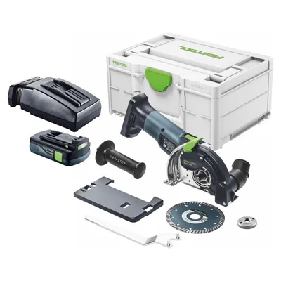 Produktbild von Festool DSC-AGC 18-125 FH EB-Basic Akku Freihandtrennsystem 18 V 125 mm Brushless + 1x Akku 3,0 Ah + Ladegerät + Systainer