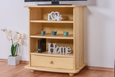 Produktbild von TV-Schrank Massivholz Farbe: Natur 84x72x44 cm