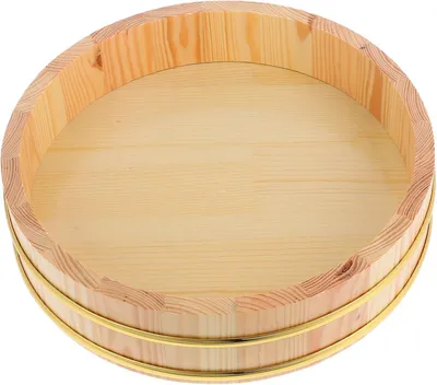 Produktbild von Sushi-Reismischwanne aus Holz, 26 cm, japanische Schale für Sushi-Reis in Küche und Restaurant, vielseitig verwendbar