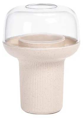 Obrázok produktu pre PLASTIA s.r.o. Humidárium 19 cm, slonovinová farba s kávovou usadeninou