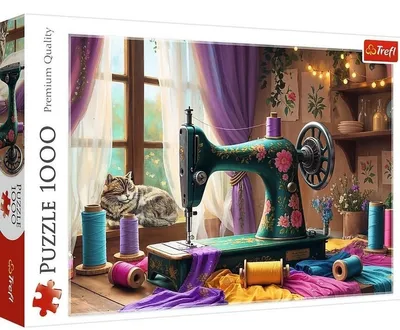 Obrázok produktu pre Puzzle 1000 elementów Moja pracownia krawiecka Trefl