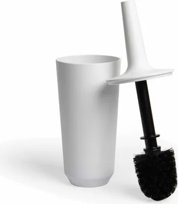 Obrázok produktu pre Umbra Corsa WC kefa, WC kefa, Držiak WC kefy, Kúpeľňové príslušenstvo, Keramika, Biela, 36 cm, 1004478-660