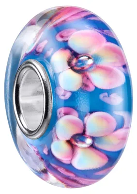 Produktbild von MATERIA by Matthias Wagner Bead Charm Anhänger Blumen blau für Armband 1010