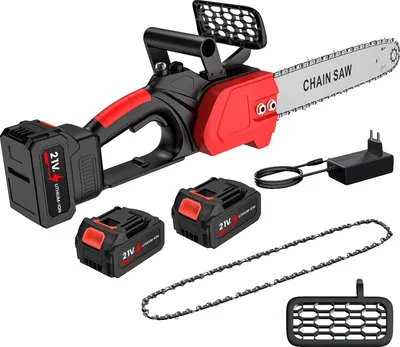 Immagine prodotto di Motosega, motore brushless, design senza fili, 2 batterie, 2 catene
