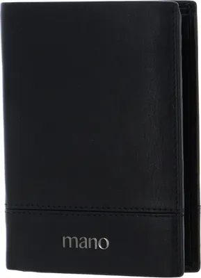 Produktbild von Mano 1919 Hochformatbörse mit Klappe, schwarz