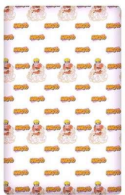 Produktbild von Naruto Spannbettlaken 90x200 cm - Kinder Bettbezug aus 100% Baumwolle