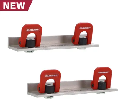 Immagine prodotto di Milescraft | T-Trax - CamStops - fermi regolabili e rotanti per scanalature a T - modello lungo