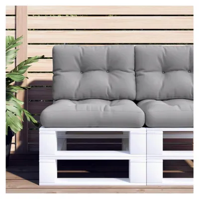 Produktbild von Outdoor-Kissen Grau 50x40x12 cm - wasserabweisend für Garten und Innenräume