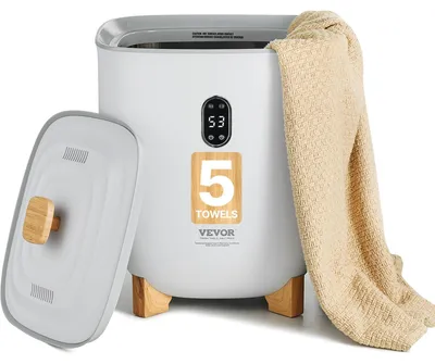 25L Handtuchwärmer mit LED-Display, Timer & Temperaturregelung, Grau