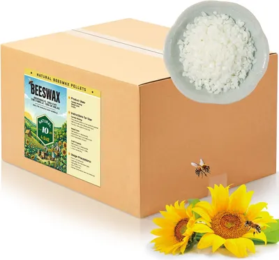 Produktbild von Bienenwachs Pastillen 4.5 kg, weiß, Kerzen herstellen, für DIY Projekte