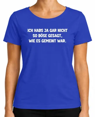 Immagine prodotto di Non l'ho detto così male come lo intendevo io divertente detto sarcastico Maglietta da donna, blu, S
