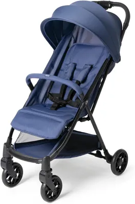 Image de Poussette - Poussette légère - Voyage confortable - Pliage compact - Dès la naissance - Bleu