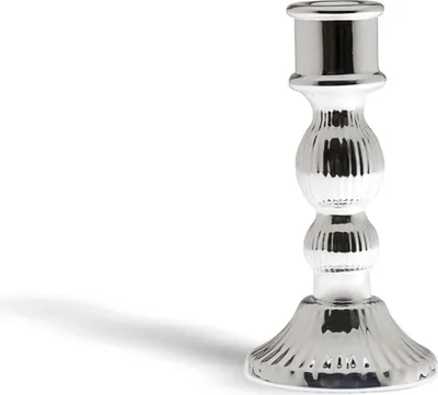 Produktbild von Excelsa Kerzenhalter Light Glas 8xH15x8 cm Silber