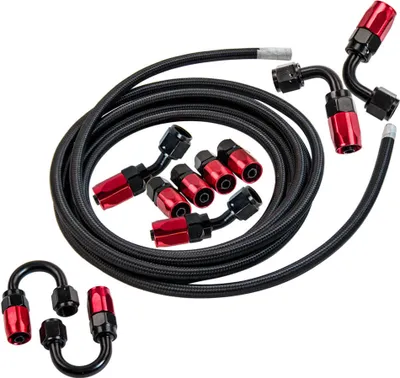 Obrázek produktu pro AN6-6AN Nylonový ocelový opletený adaptér na palivové potrubí 500 PSI